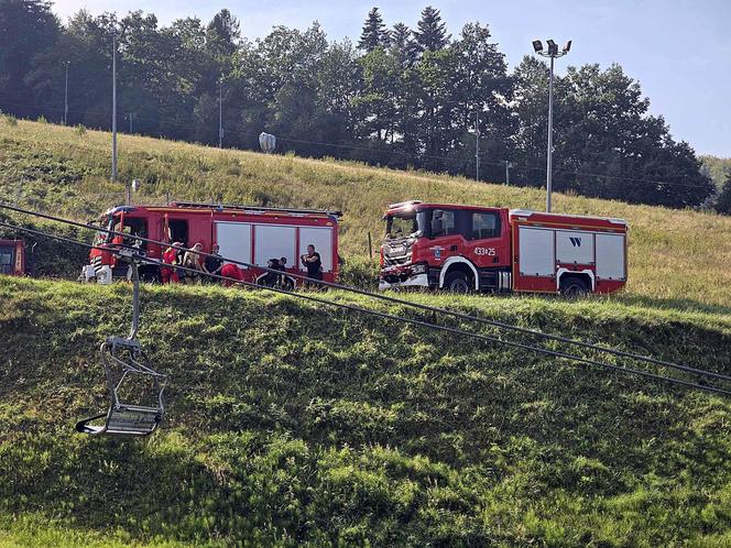 Awaria kolejki linowej Czantoria w Ustroniu