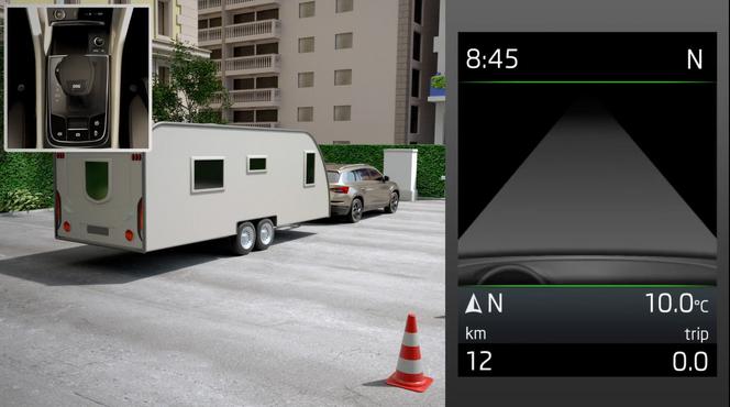 Skoda Trailer Assist - asystent manewrowania przyczepą