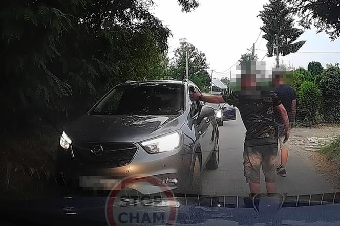 Wąska droga i dwóch samców alfa. To nie były łatwe negocjacje