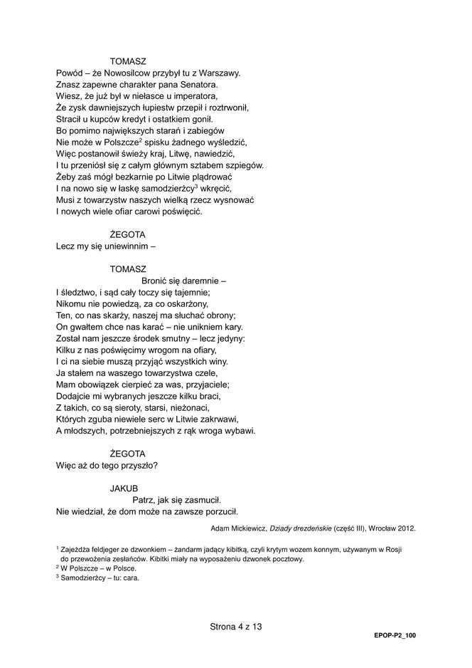 Matura 2025: polski 5.05.2025. Arkusze CKE i odpowiedzi. Poziom podstawowy 1 i 2 część [Formuła 2015]