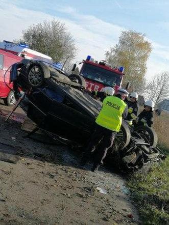 Śmiertelny wypadek w Starej Kiszewie [ZDJĘCIA]