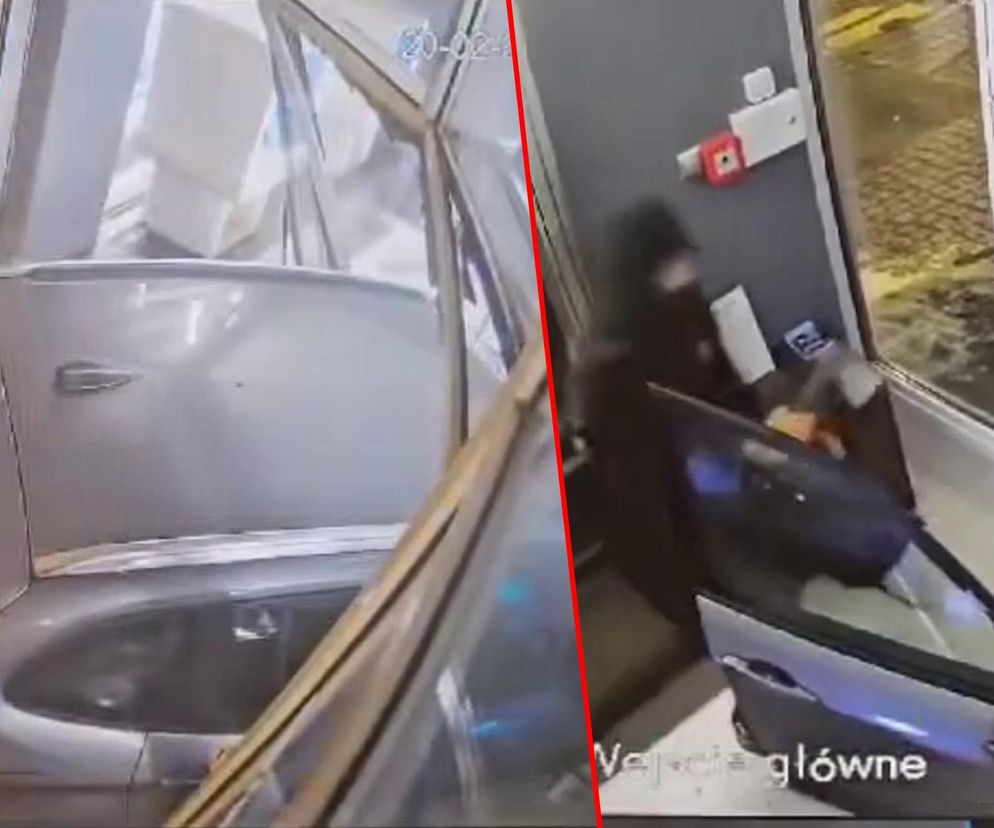 Wjechali autem do jubilera, a potem uciekli z łupem! Jest nagranie z napadu