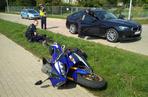 Pościg za motocyklistą w Białymstoku. 32-latek ucieczkę zakończył na trawniku