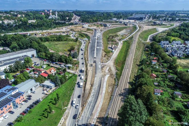 Węzeł Mistrzejowice - budowa. Zobacz jak powstaje jeden z najbardziej skomplikowanych obiektów na S7