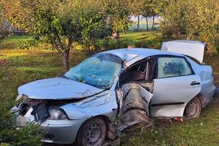 Tragedia w pow. włodawskim. Jechał prostą drogą, stracił panowanie nad autem