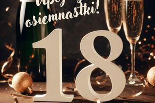 Kartki z życzeniami na osiemnastkę