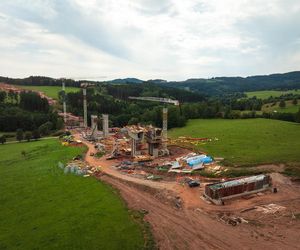 Autostrada D11 w Czechach - zdjęcia z budowy - sierpień 2025