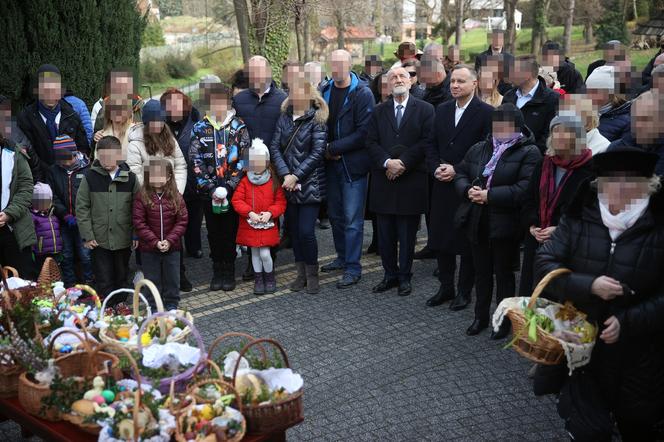 Andrzej Duda z ojcem przynieśli święconki