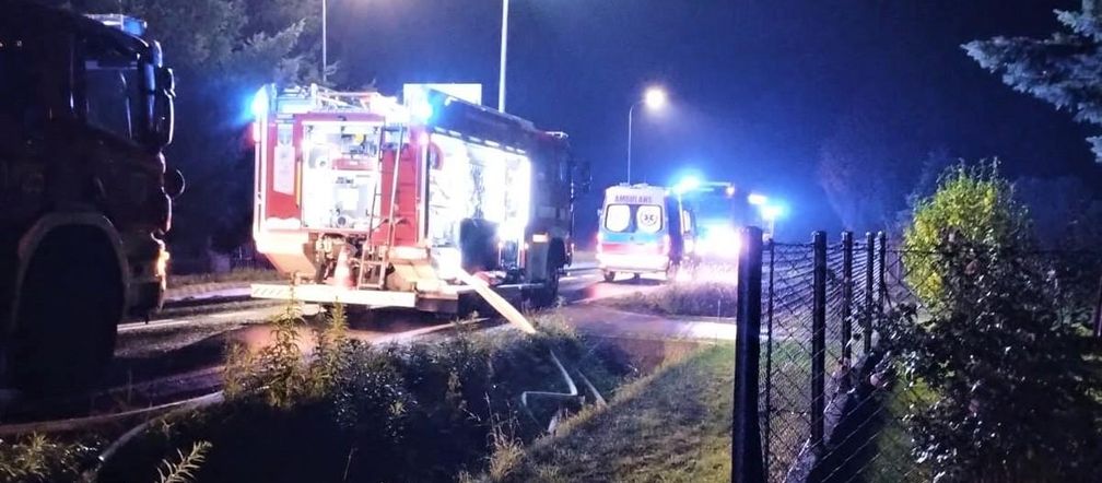 Dramatyczny pożar w Małopolsce. Małżeństwo było uwięzione w płonącym domu
