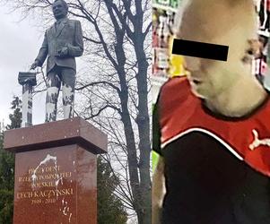 Pomnik Lecha Kaczyńskiego w Siedlcach oblany farbą. Sprawca został zatrzymany
