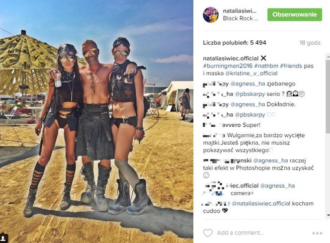 Natalia Siwiec na Burning Man