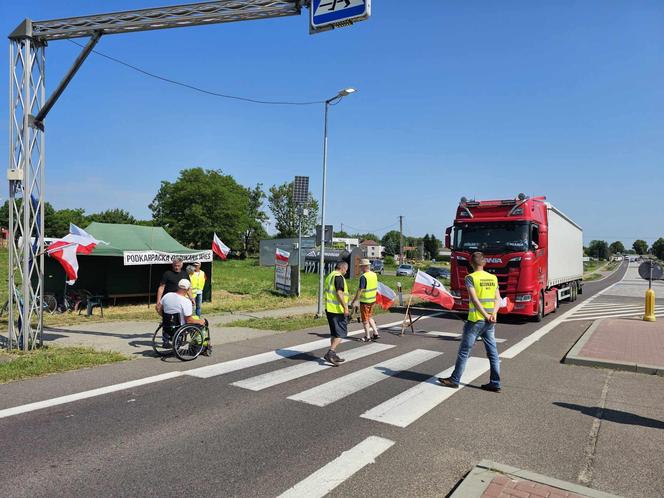 Protest mieszkańców Duńkowiczek