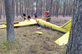 W okolicy Borska spadł szybowiec. Pilot zginął na miejscu