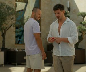 Barwy szczęścia, odcinek 3144. Franek (Mateusz Banasiuk), Justin (Jasper Sołtysiewicz)