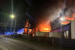 Pożar hali w Szczecinie