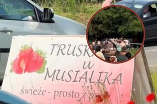 Śląskie: Czekał dwie godziny w kolejce po truskawki 