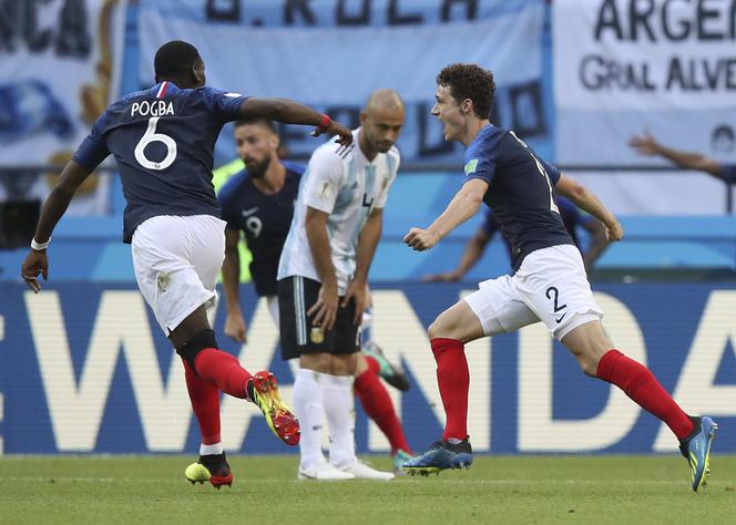 MŚ 2018: 1/8 Francja-Argentyna: Benjamin Pavard