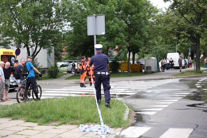 Wybuch samochodu w Zielonej Górze