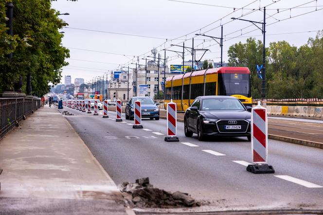 Remont na moście Poniatowskiego