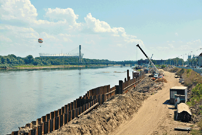 Prace na bulwarach idą pełną parą