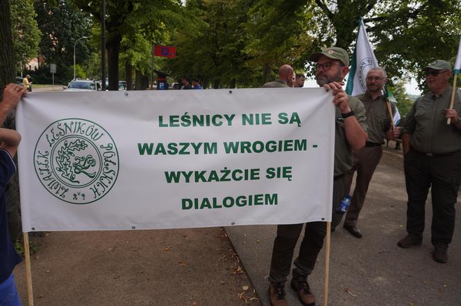 Protest leśników Szczecin 2024 