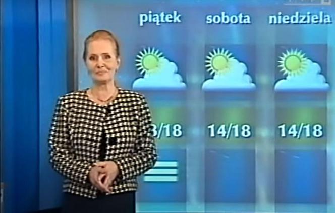 Elżbieta Sommer prezentuje prognozę pogody