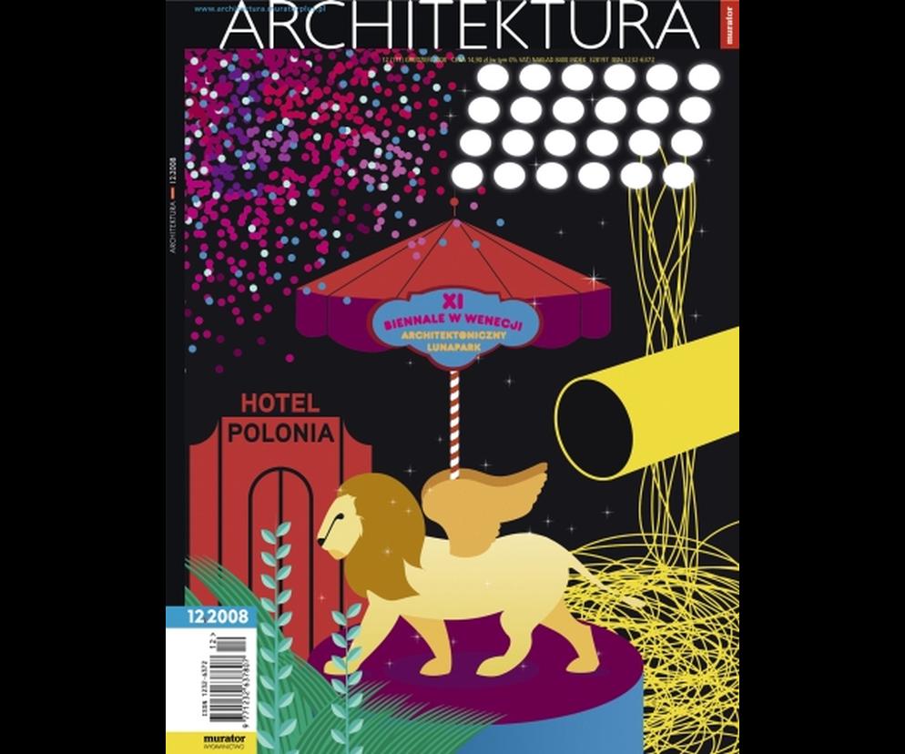 Okładka Miesięcznik Architektura 12/2008