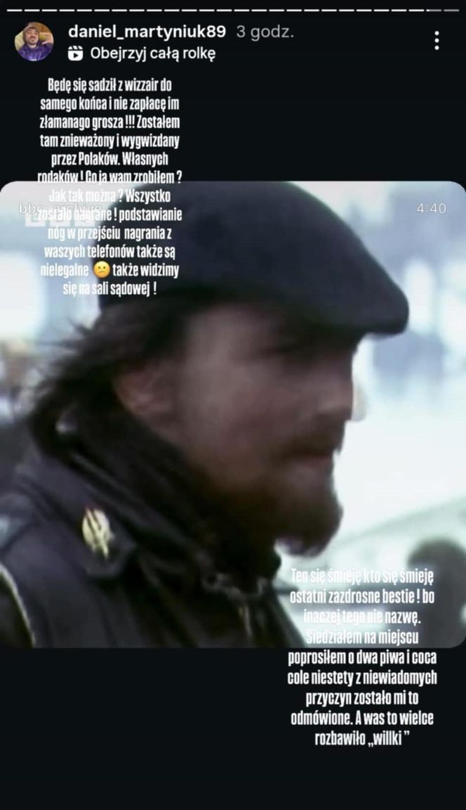 Daniel Martyniuk idzie na noże z Wizz Airem