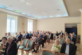 Uroczystość wręczenia medali za ponad 50-lat małżeństwa w Kielcach