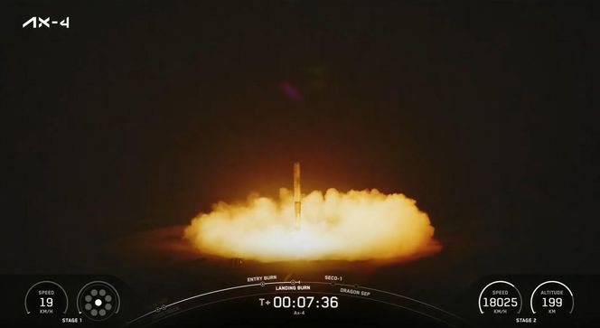 Sławosz Uznański-Wiśniewski poleciał w kosmos! Tak wyglądał start misji Axiom-4