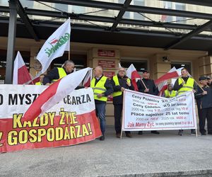 Protest rolników w Rzeszowie