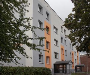 Blok przy Fredry 7 w Katowicach po termomodernizacji