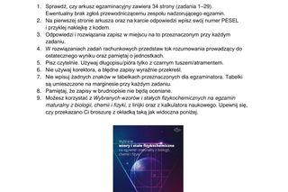 Matura 2025 chemia rozszerzona - odpowiedzi do wszystkich zadań z arkusza CKE 16.05.2025 - Formuła 2023