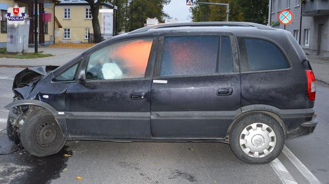 Poważny wypadek drogowy w Szczebrzeszynie. Nietrzeźwy kierowca Opla wymusił pierwszeństwo