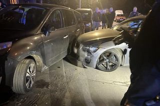 Pijana łodzianka zniszczyła 7 samochodów