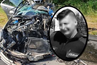 Mercedes zderzył się z TIR-em. W koszmarnym wypadku zginął policjant i jego 16-letni syn