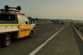 Wypadek na autostradzie A4 [2.10.2023- GALERIA]