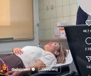 Doda na łóżku w szpitalu