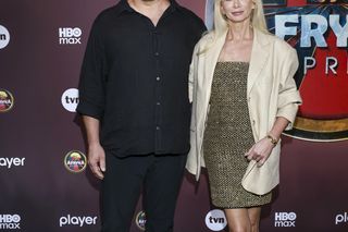 Piotr Domaniecki i Ewa Gawryluk na pokazie Afryka Express