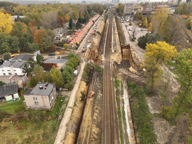Budowa wiaduktu przy ul. Dobrego Urobku w Katowicach