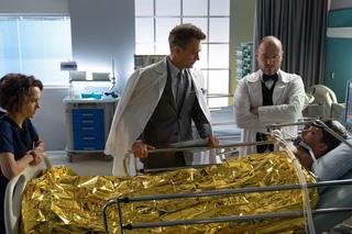 Na dobre i na złe, odc. 740. Marcin (FIlip Bobek), Julka (Aleksandra Hamkało), van Graaf (Redbad Klynstra-Komarnicki), Falkowicz (Michał Żebrowski)