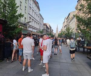 Euro 2024. Mecz Polska - Austria. Tak bawili się kibice na Mariackiej w Katowicach 