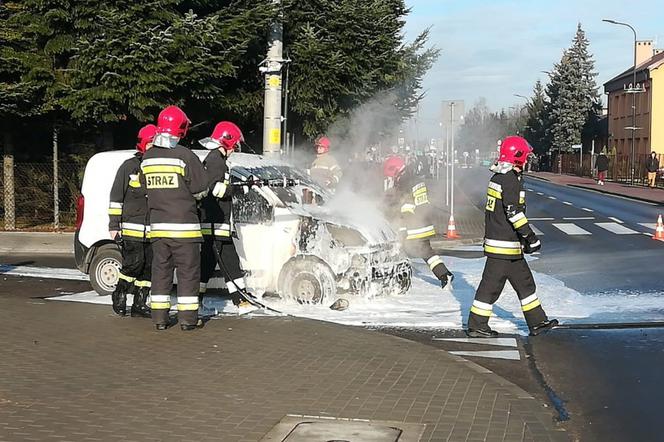 Akcja gaśnicza strażaków w Kolbuszowej