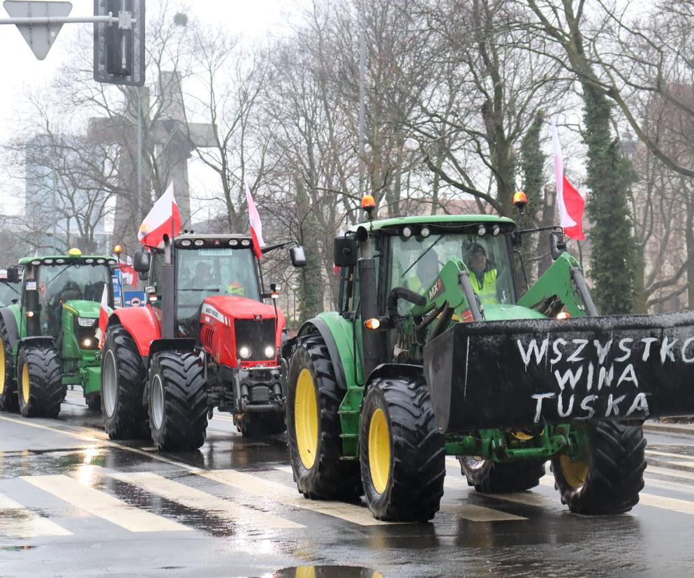 Protest rolników w Poznaniu 