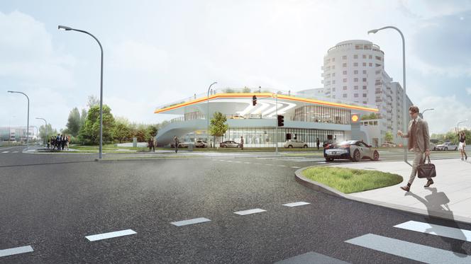 Shell nowoczesna stacja paliw w Warszawie