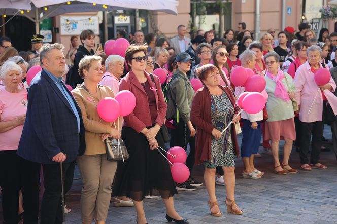 W centrum Lublina królował róż! Przez miasto przeszedł Marsz Różowej Wstążki