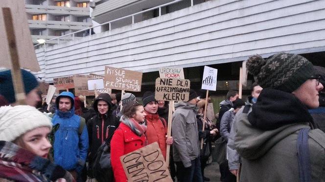 Protest studentów i studentek we Wrocławiu