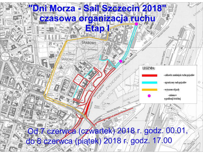 Zmiana organizacji ruchu - Dni Morza 2018 - ETAP I