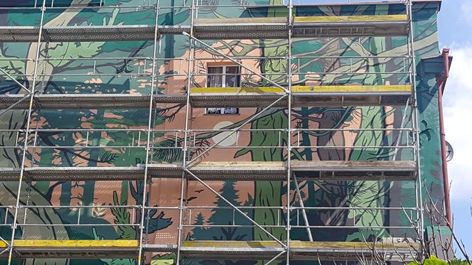 Mural "Sosnowy początek" w Sosnowcu