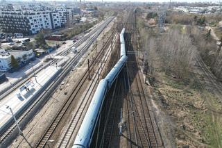 Pociąg wykoleił się w Warszawie